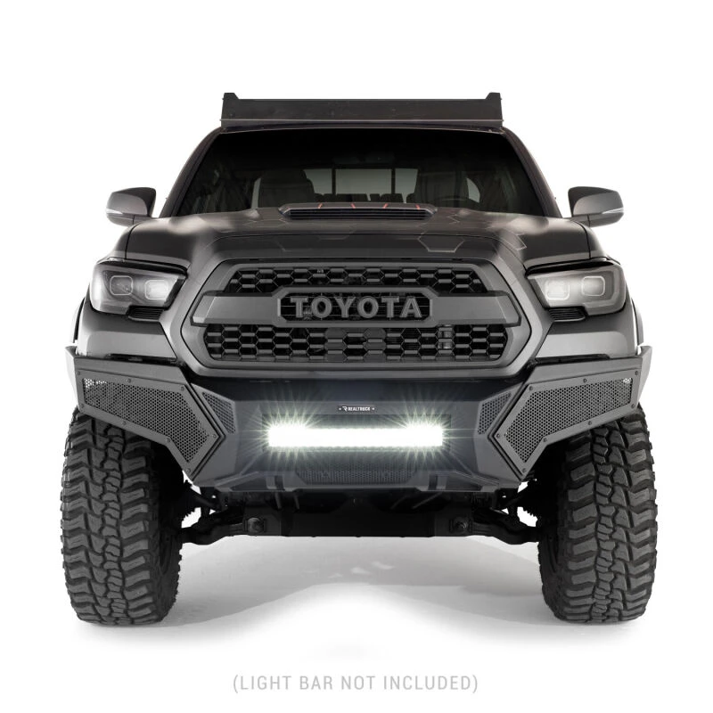 Go Rhino 16-21 Tacoma Element Front Stoßfänger mit Power-aktuiertem Hide-away Lichtbalkenhalter Tex Schwarz