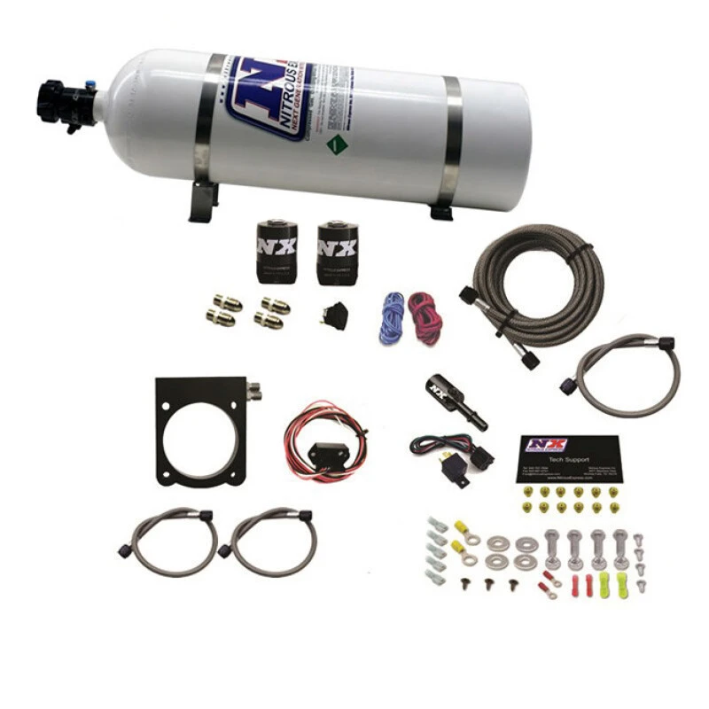 Nitrous Express Dodge 3.6L V6 Nitrous Plate Kit (50-200HP) w/15lb Bottle
