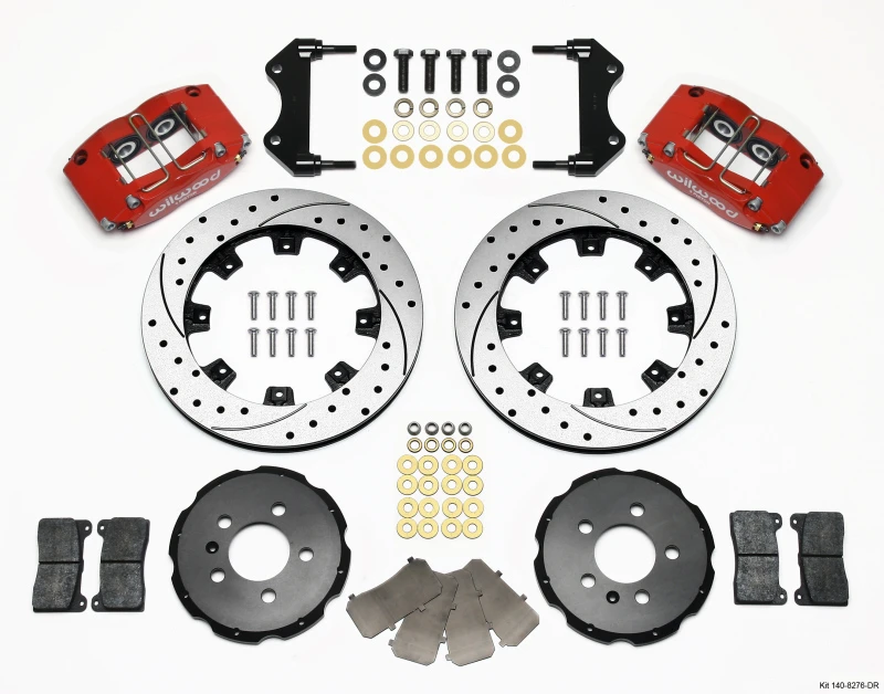 wilwood_140-8276-DR-679574cb71ae9 Wilwood Dynapro Radial Front Kit 12.19in Drilled Red 99-03 Jetta IV & Golf IV