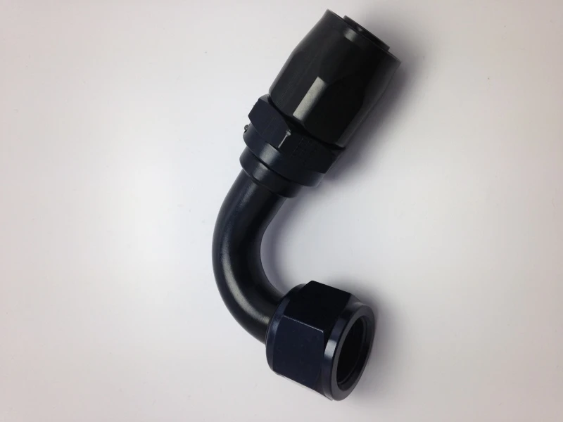Fragola -10AN Nut x -12AN Hose Reducing Hose End 120 Degree - Black
