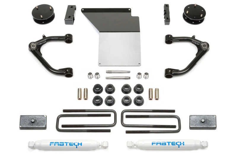 Fabtech 07-18 GM K1500 4-Zoll-Uniball-UCA-System mit hinteren Performance-Stoßdämpfern