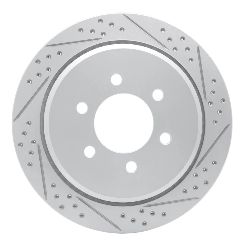 DFC 02-06 Ford Expedition Rear Right Drilled & Slotted Geoperformance Rotor