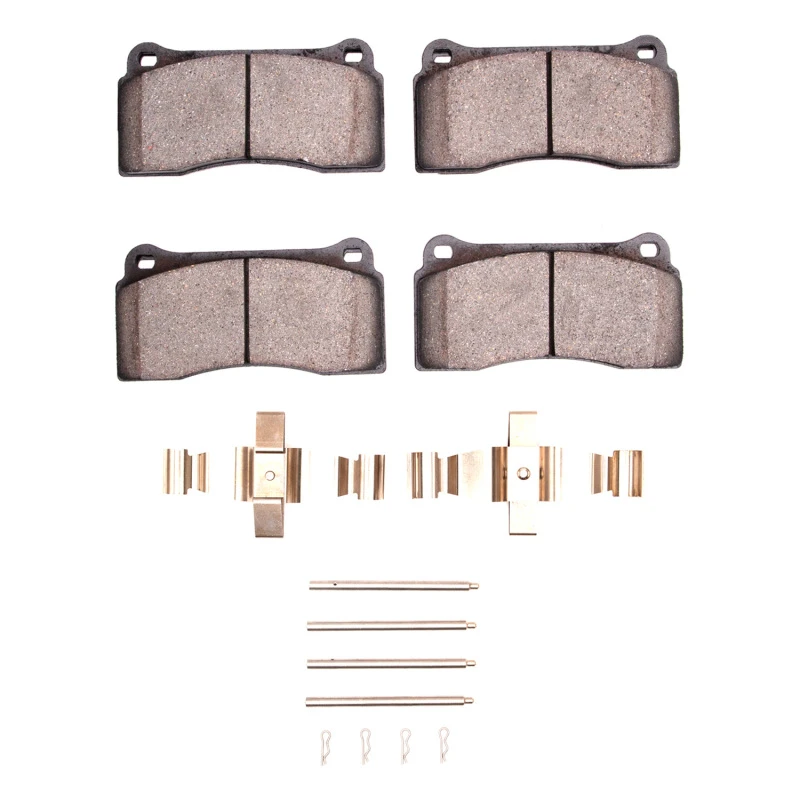 DFC 00-06 Jaguar XKR Front 5000 Advanced Low Metallic Brake Pads and Hardware Kit