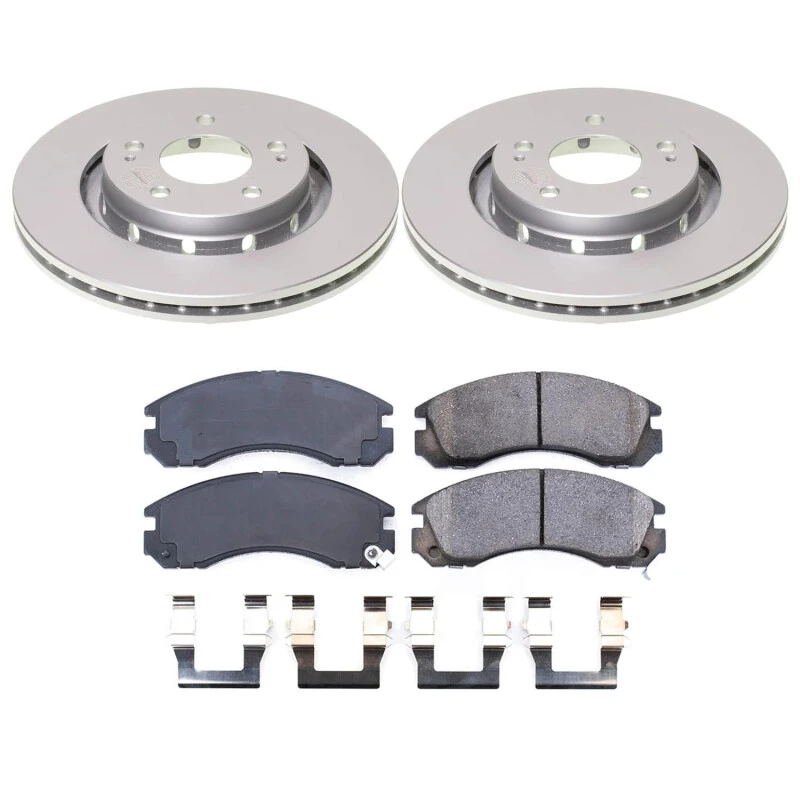 Power Stop Front Z17 Coated Brake Kit for 05-06 Mitsubishi Outlander