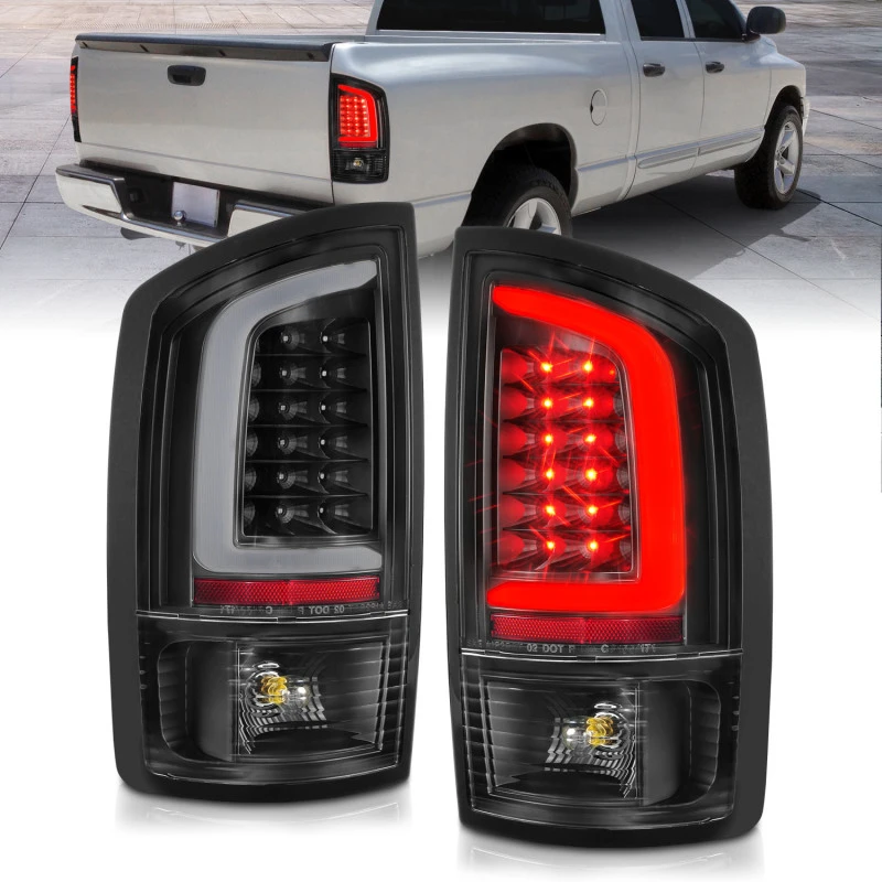 ANZO 2002-2006 Dodge  Ram 1500 LED-Rückfahrscheinwerfer mit Leuchtleiste, schwarzes Gehäuse, klare Linse