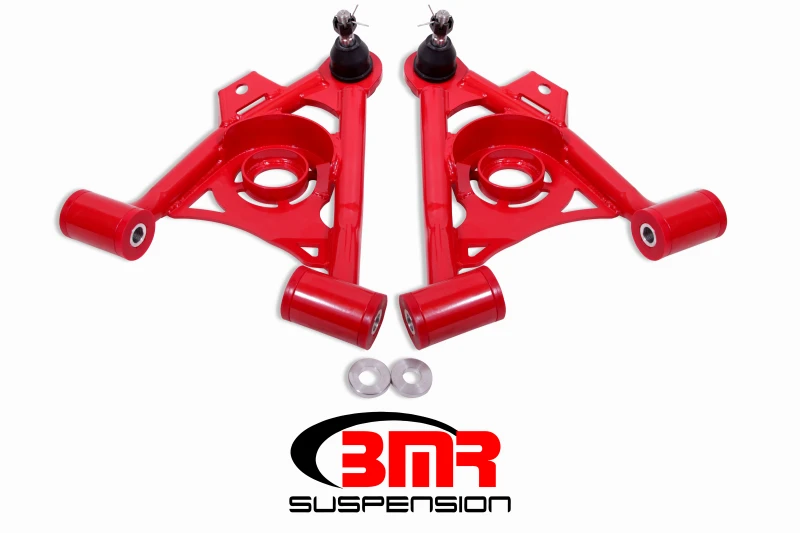 BMR 79-93 Fox Mustang nicht einstellbare untere A-Arme Standard-Kugelgelenk-Feder-Tasche - Rot