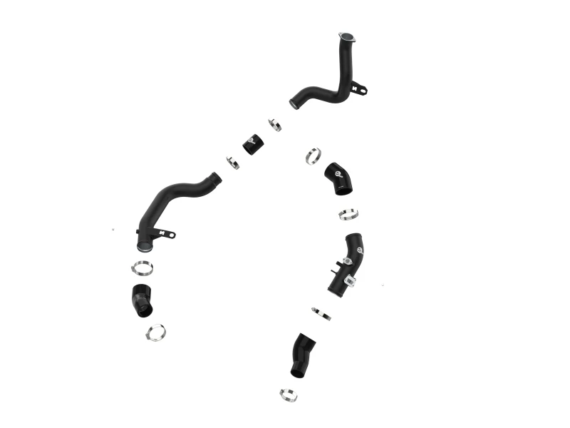 aFe 19-22 Hyundai Veloster N L4 2.0L (t) BladeRunner Aluminium Heiß- und Kaltladungsrohr-Kit - Schwarz