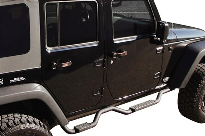 Rampage Side Bar Drop Step Slimline für 2007–2018 Jeep Wrangler JK Unlimited