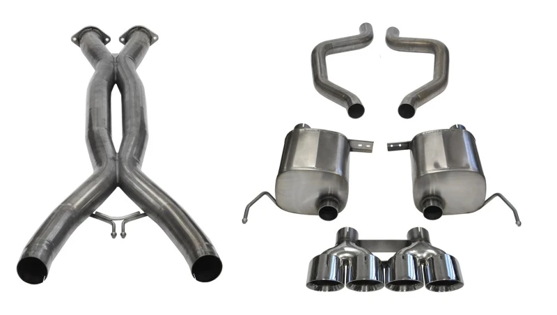 corsa-performance_14766CB-67930f3b8d195 Corsa 2015+ Chevrolet Corvette C7 Z06 2.75in Dual Rear Xtreme Cat-Back Exhaust w/ Quad Polished Tips