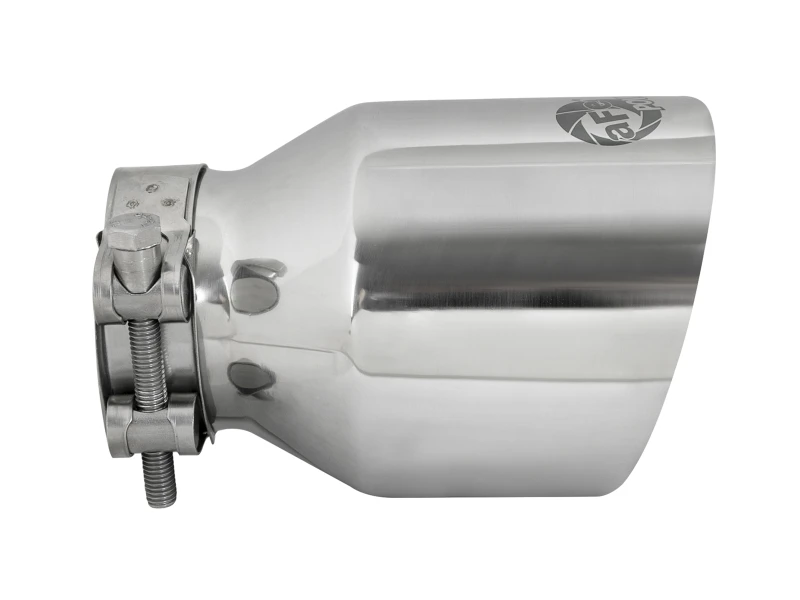 aFe MACH Force-Xp 304 SS Klemm-Abgas-Endrohr 2,5 Zoll Einlass / 4 Zoll Auslass / 6 Zoll L - Poliert