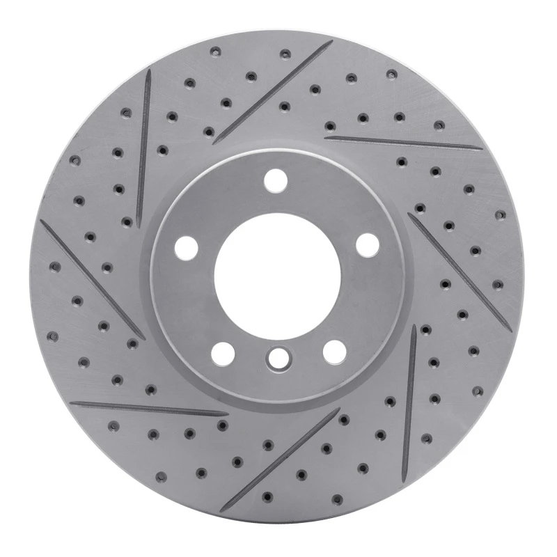 DFC 00-03 BMW 530I Front Left Drilled & Slotted Geoperformance Rotor