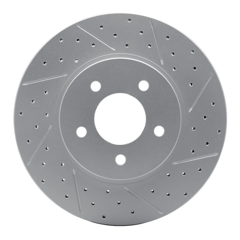 DFC 05-12 Ford Escape Front Right Drilled & Slotted Geoperformance Rotor