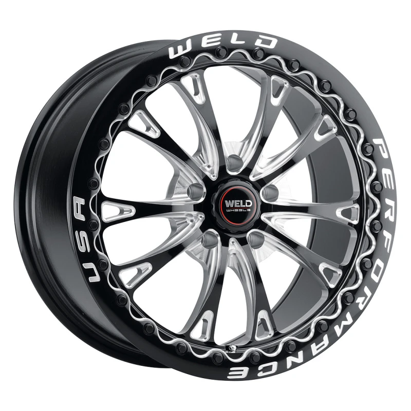 Weld Belmont Beadlock 18x12 / 5x120,65 BP / ET55 BS8,7 Gloss BLK MIL DIA 78,1