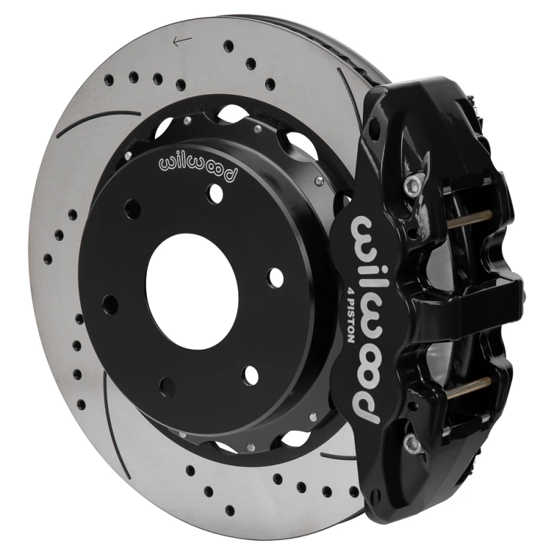 Wilwood kit rear DISC/DRUM AERO4 big ford new style 2.50 offset 14.00 rotor 6 lug SRP