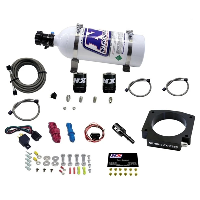 Nitrous Express 15-17 Ford Mustang GT350 5.2L Nitrous-Plate-Kit mit 5lb-Flasche