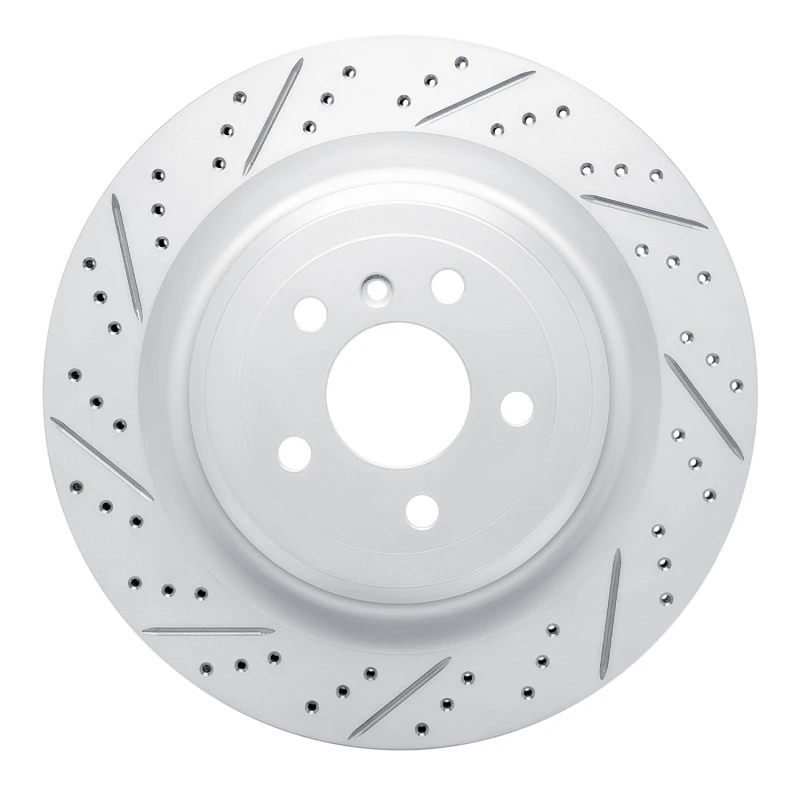 DFC 13-19 Mercedes-Benz GL350 Rear Left Drilled & Slotted Geoperformance Rotor
