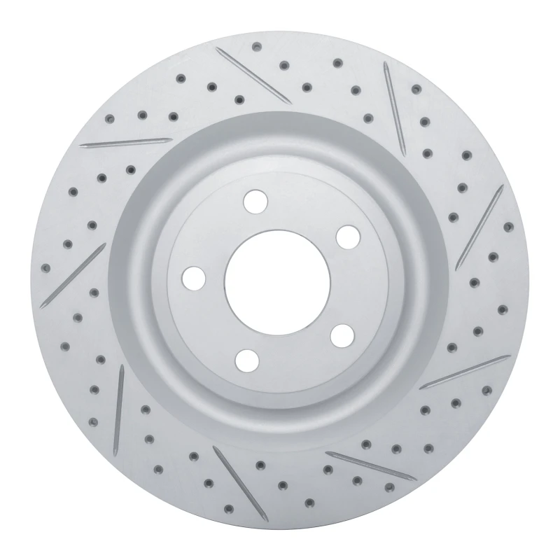 DFC 20-26 Ford Police Interceptor Utility Rear Right Drilled & Slotted Geoperformance Rotor