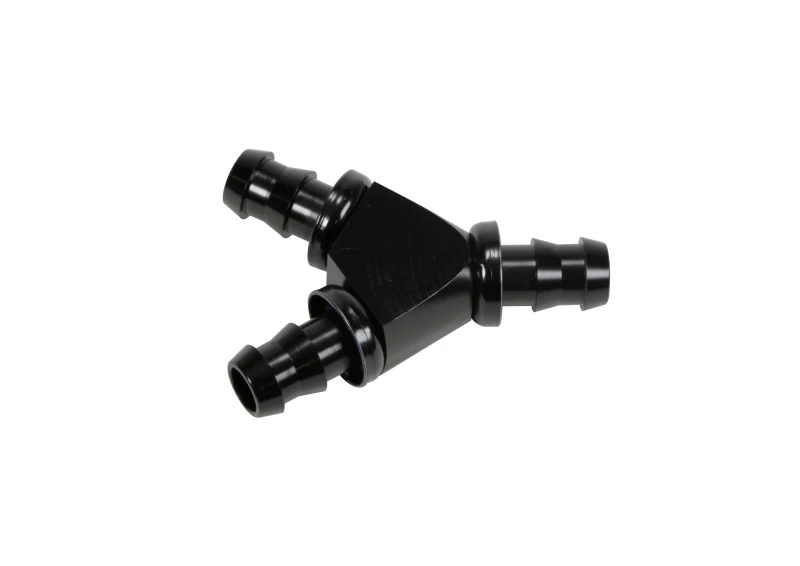 Fleece Performance 1/2 Zoll Schwarzes eloxiertes Aluminium Y-Barbed-Fitting (für -8 Pushlock-Schlauch)