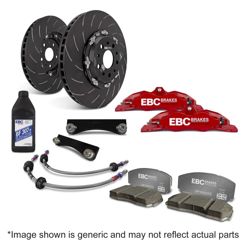 EBC Racing Renault Clio Mk4 Red Apollo-4 Calipers 330mm Rotors Front Big Brake Kit