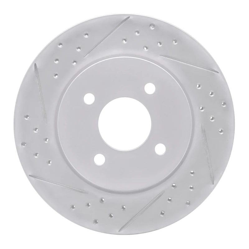 DFC 11-25 Nissan March (Mexico) Front Left Drilled & Slotted Geoperformance Rotor