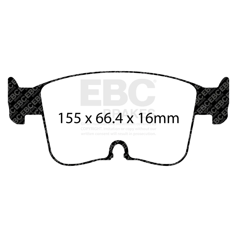 EBC 2022+ Audi A3 2.0T (40) Redstuff Front Brake Pads