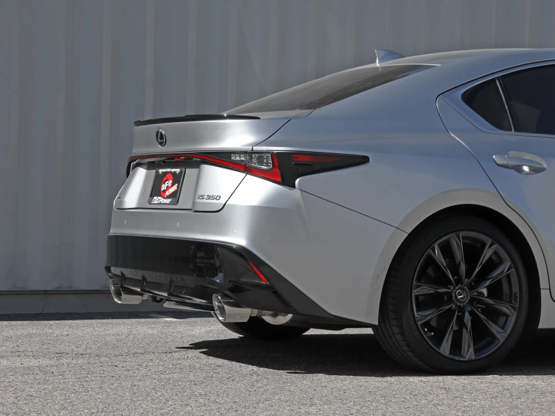 aFe Lexus IS350 14-22 V6-3.5L Takeda Axle-Back Auspuffanlage- Polierte Spitze