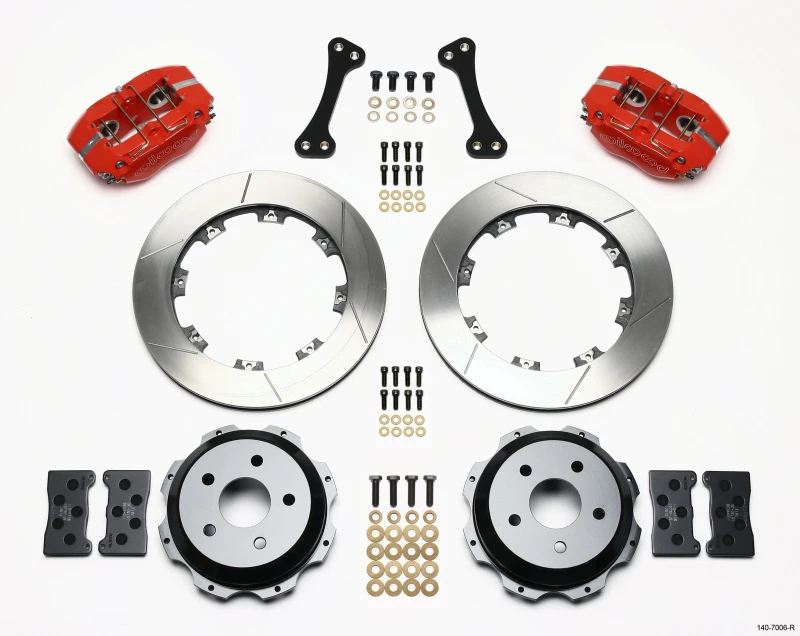 Wilwood Dynapro Hinterrad-Kit 12,19 Zoll Rot für Subaru Impreza WRX