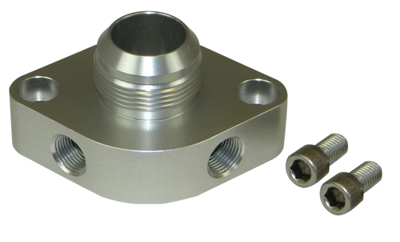 Moroso Chevrolet Big Block/Small Block Water Outlet Filler Neck -20AN w/O-Ring & Two 3/8in NPT Ports