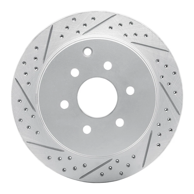 DFC 05-12 Nissan Pathfinder Rear Left Drilled & Slotted Geoperformance Rotor