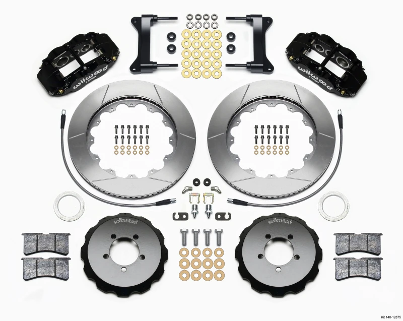 Wilwood Narrow Superlite 6R Vordere Bremse Kit 14,00 Zoll 1999-2012 für Subaru WRX mit Leitungen