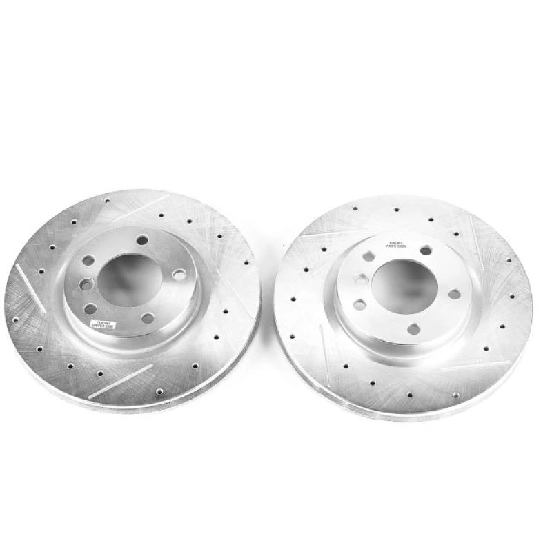 Power Stop 95-99 BMW M3 Front Evolution Drilled & Slotted Rotors - Pair