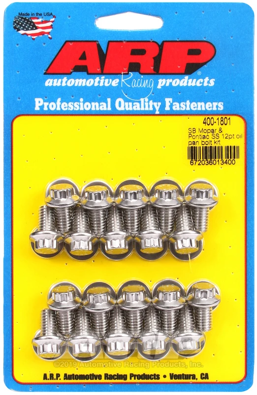 ARP Ölwanne-Schraubensatz für SB Mopar und Pontiac SS