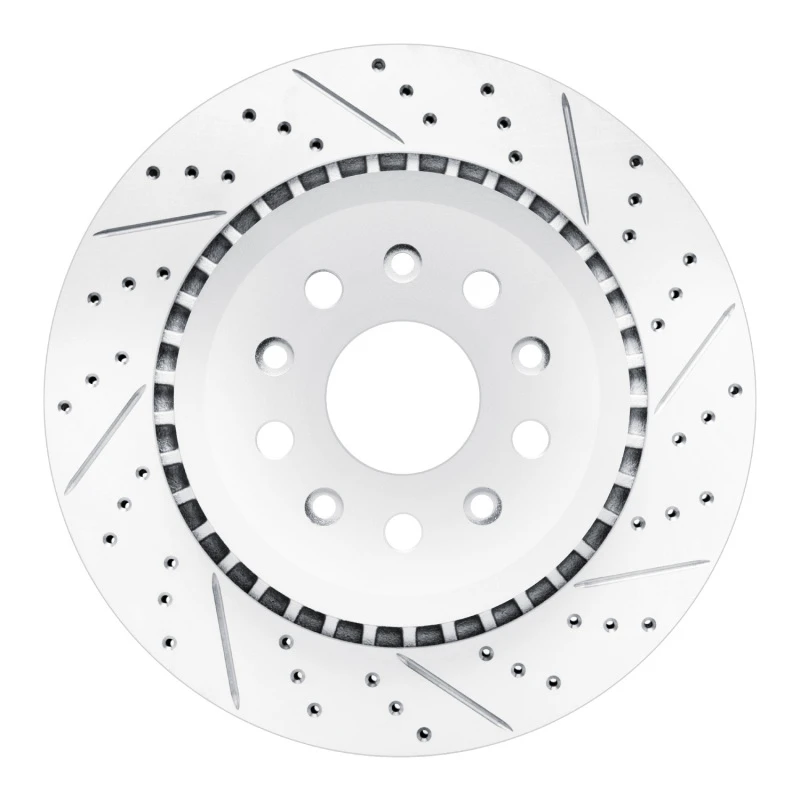 DFC 20-25 Jeep Gladiator Rear Right Drilled & Slotted Geoperformance Rotor
