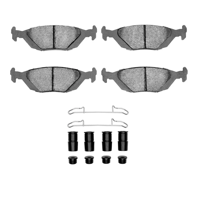 DFC 86-98 Saab 900/9000 Rear 5000 Advanced Low Metallic Brake Pads and Hardware Kit
