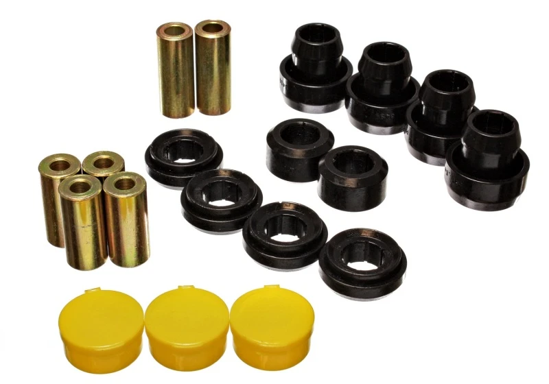 Energy Suspension 97-01 Honda Prelude (Typ SH nur) Schwarzes Federbeinlager-Set vorne