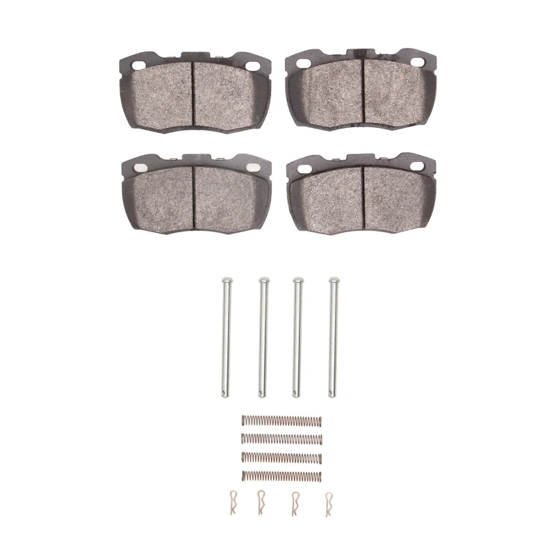 DFC 94-97 Land Rover Defender 90 Front 5000 Advanced Low Metallic Brake Pads and Hardware Kit