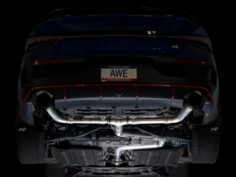 AWE 22-26 Hyundai Elantra N Track Edition Cat-Back Exhaust - Diamond Black Tips