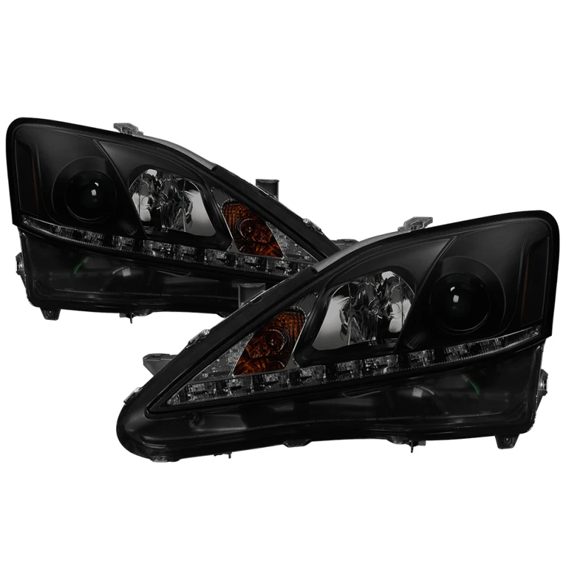 spyder_5080073-6794b75f22081 Spyder Lexus IS 250/350 2006-2010 Projector Headlights DRL Black Smoke PRO-YD-LIS06-DRL-BSM