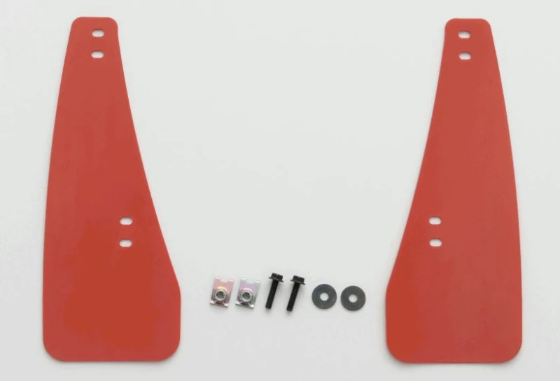 Cusco Front Red EVA Mud Flaps for 2023+ Toyota GR Corolla (GZEA14H) AWD