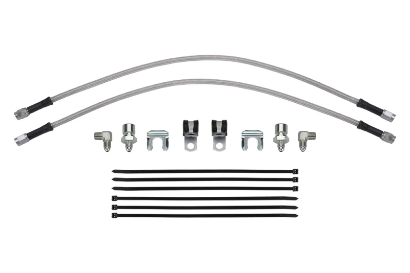 Wilwood flexline kit 22IN. M10X1.50 IF to 90 deg 1/8-27 NPT