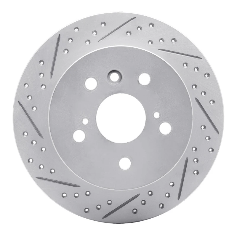 DFC 07-12 Lexus Es350 Rear Left Drilled & Slotted Geoperformance Rotor