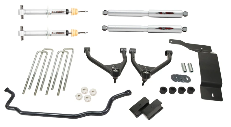 Belltech 07-13 Silverado / Sierra 1500 4WD Ext & Crew Cab 4 Zoll Trail Perf Lift Kit mit Front Sway Bar
