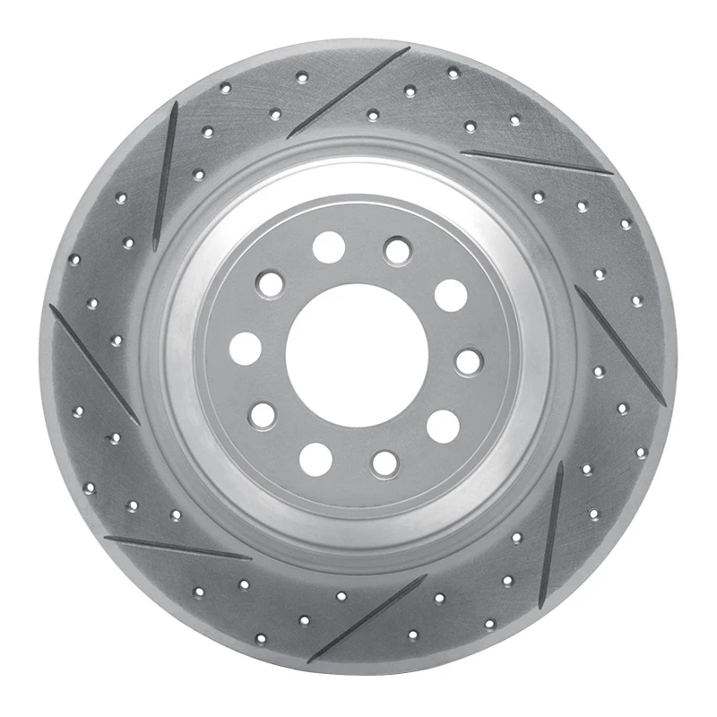 DFC 14-23 Jeep Cherokee Rear Left Drilled & Slotted Geoperformance Rotor