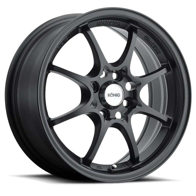 Konig Helium 15x6.5 4x100 ET40 Flat Black