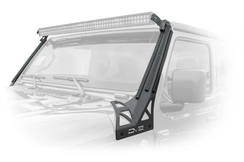 DV8 Offroad Picatinny Rail A-Säule Lichthalterung für 2018+ Jeep JL / Gladiator