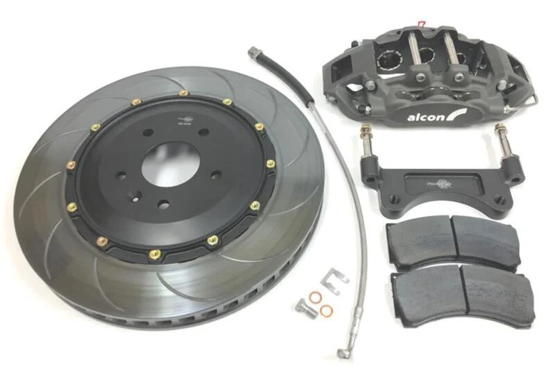 Alcon Chevrolet Corvette C7 (Aftermarket Wheels) 4 Piston 375x28mm Rear Street Kit - Anodized