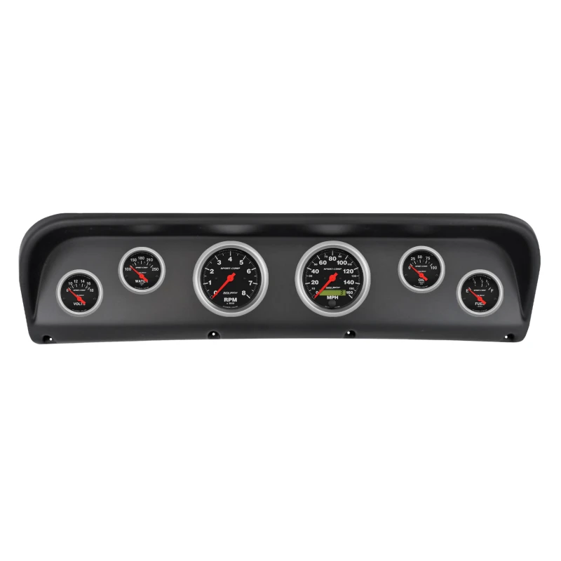 Autometer Sport-Comp Direct Fit Dash Kit 67-72 Ford F100 (2 x 3-3/8in. / 4 x 2-1/16in.)