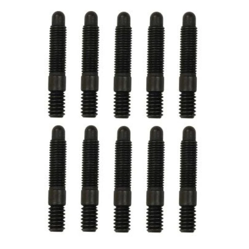 Moroso Bullet Nose Black OX Studs – 1/4-20 X 1/4-28 X 1.5 Long (10 Pack)