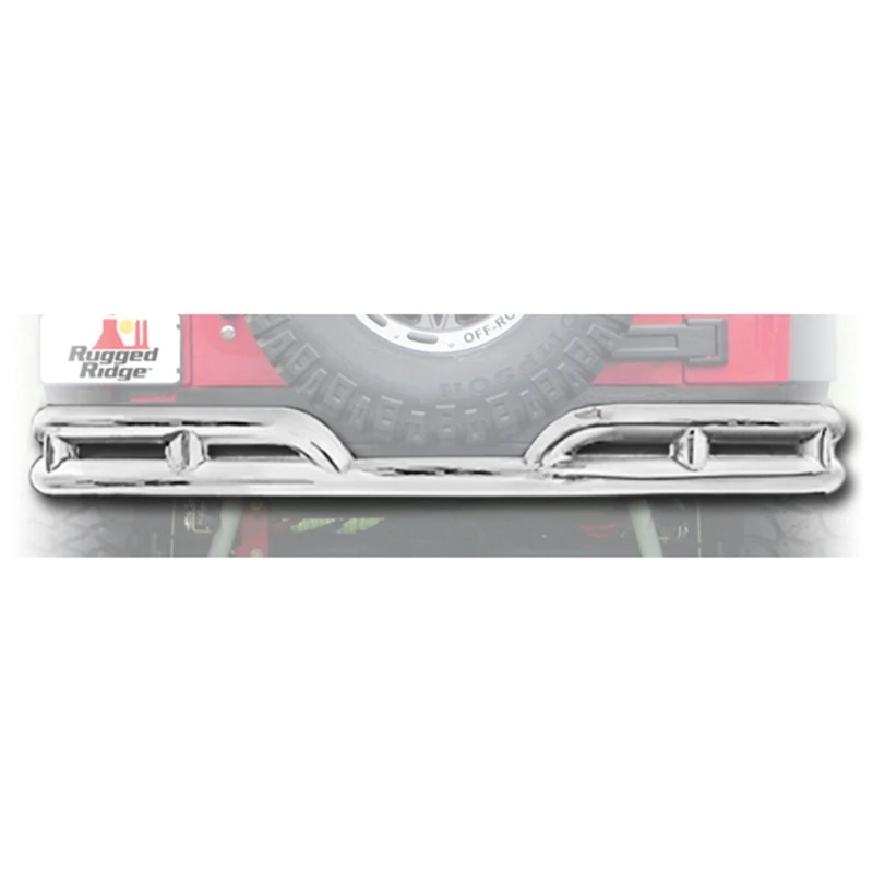 Rugged Ridge 3-Zoll-Doppelrohr-Stoßfänger hinten für Jeep Wrangler 07-18