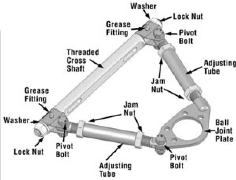 SPC Performance GM Vollgröße Pro Serie Vorderer einstellbarer oberer Lenker (nur für Rennen)